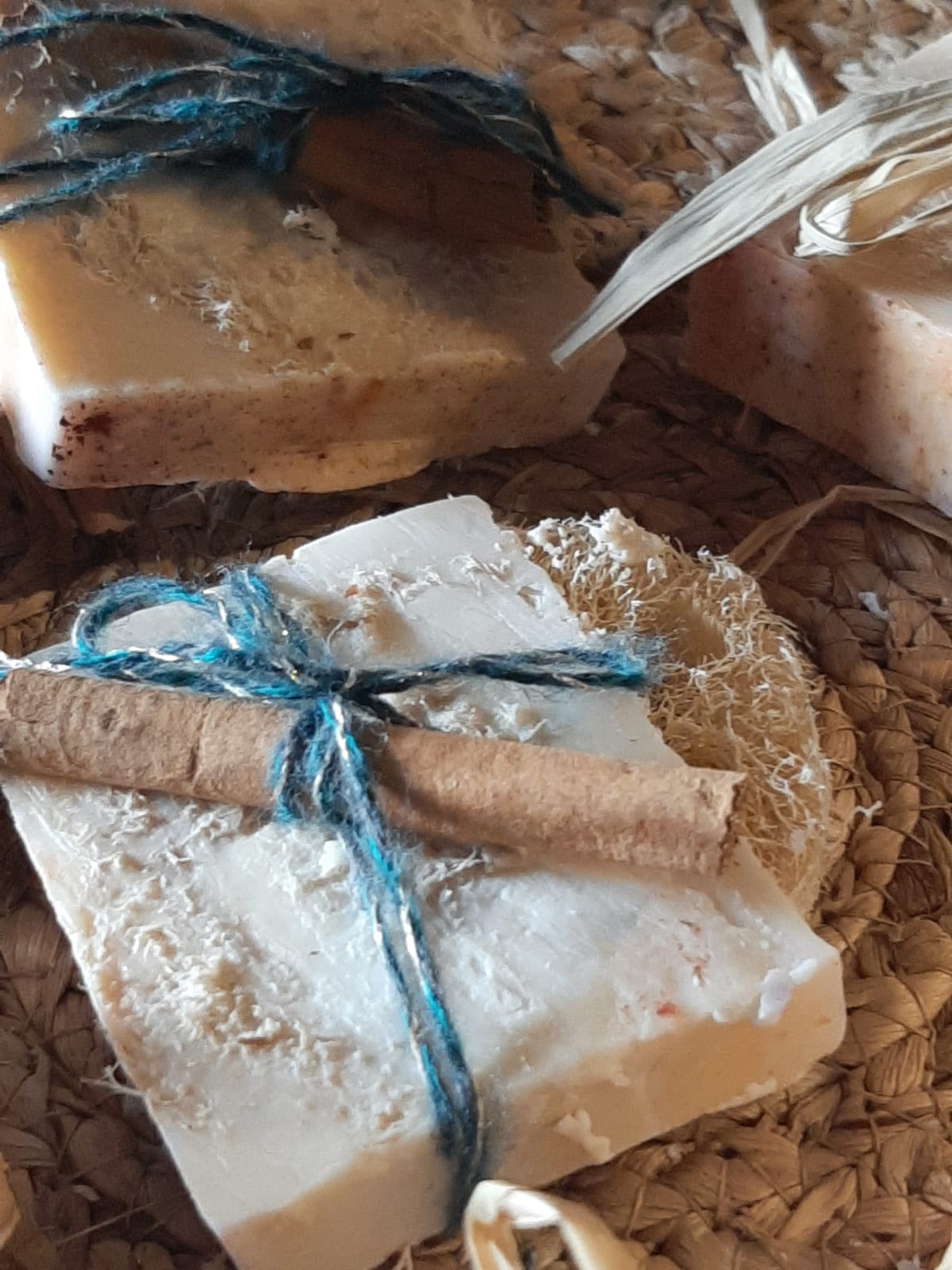 Sabó de glicerina amb taronja, canyella, i Lufa